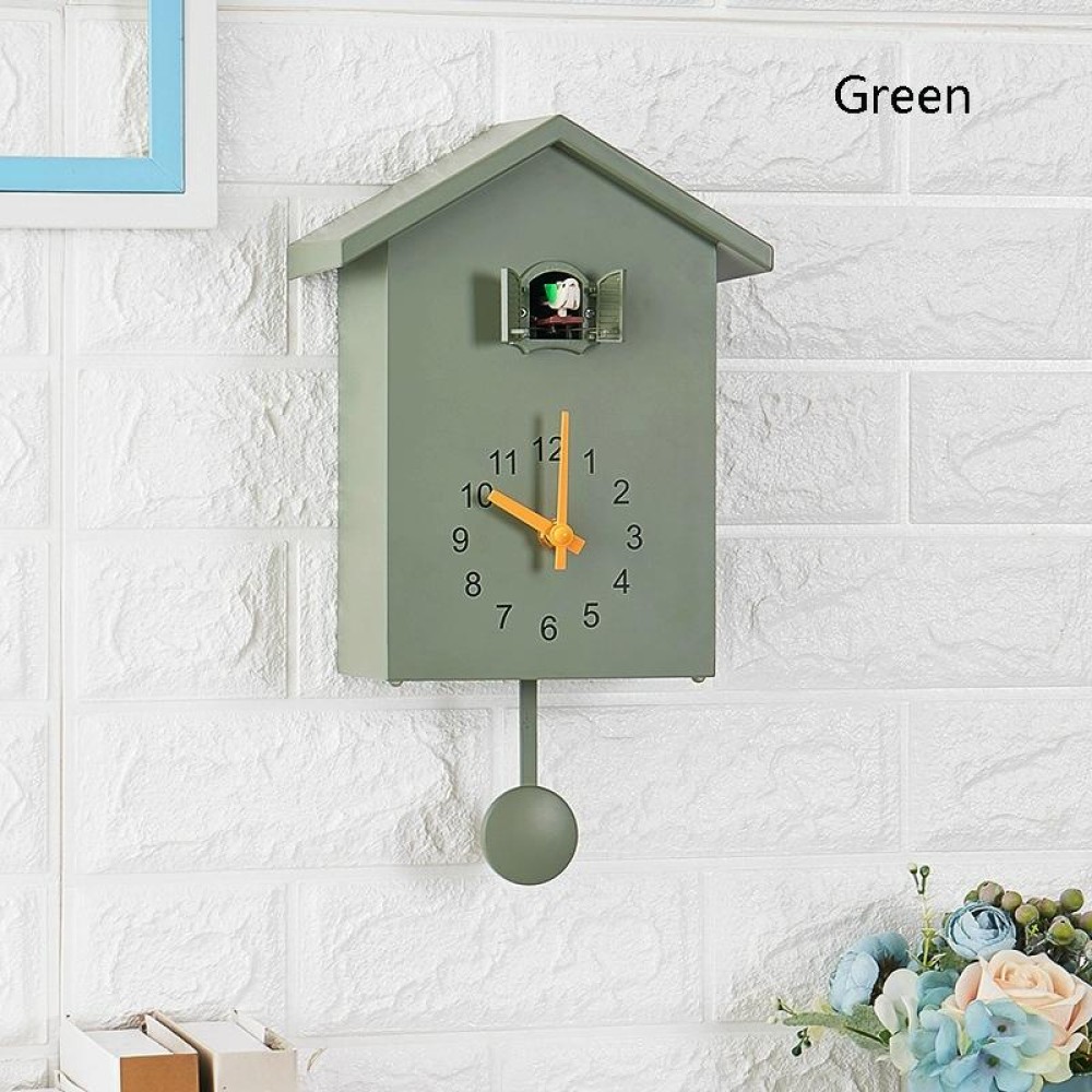T60 Cuckoo Clock The Bird Reports On The Hour Clock, Colour: Green