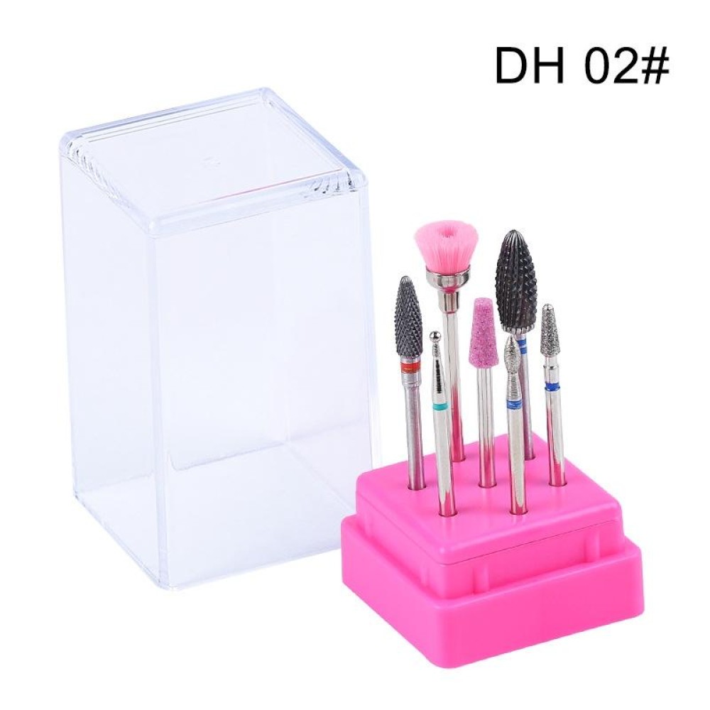 Ceramic Tungsten Steel Alloy Nail Strip Tool Set Grinding Machine Grinding Brush Polishing Tool, Color Classification: DH02