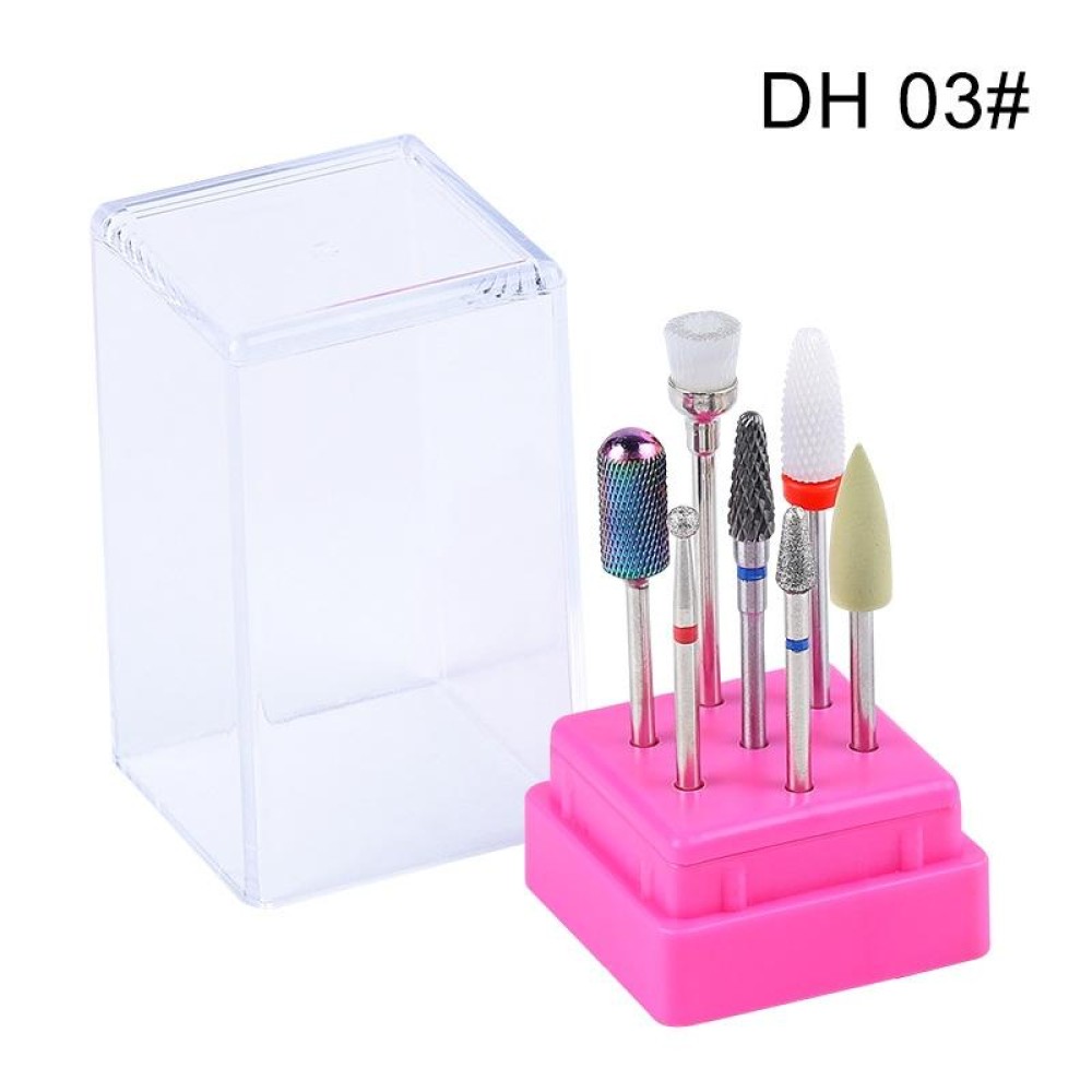 Ceramic Tungsten Steel Alloy Nail Strip Tool Set Grinding Machine Grinding Brush Polishing Tool, Color Classification: DH03