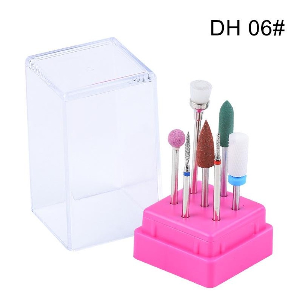 Ceramic Tungsten Steel Alloy Nail Strip Tool Set Grinding Machine Grinding Brush Polishing Tool, Color Classification: DH06