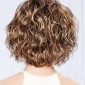 Ladies Oblique Bangs Fluffy Short Curly Hair Wig Headgear