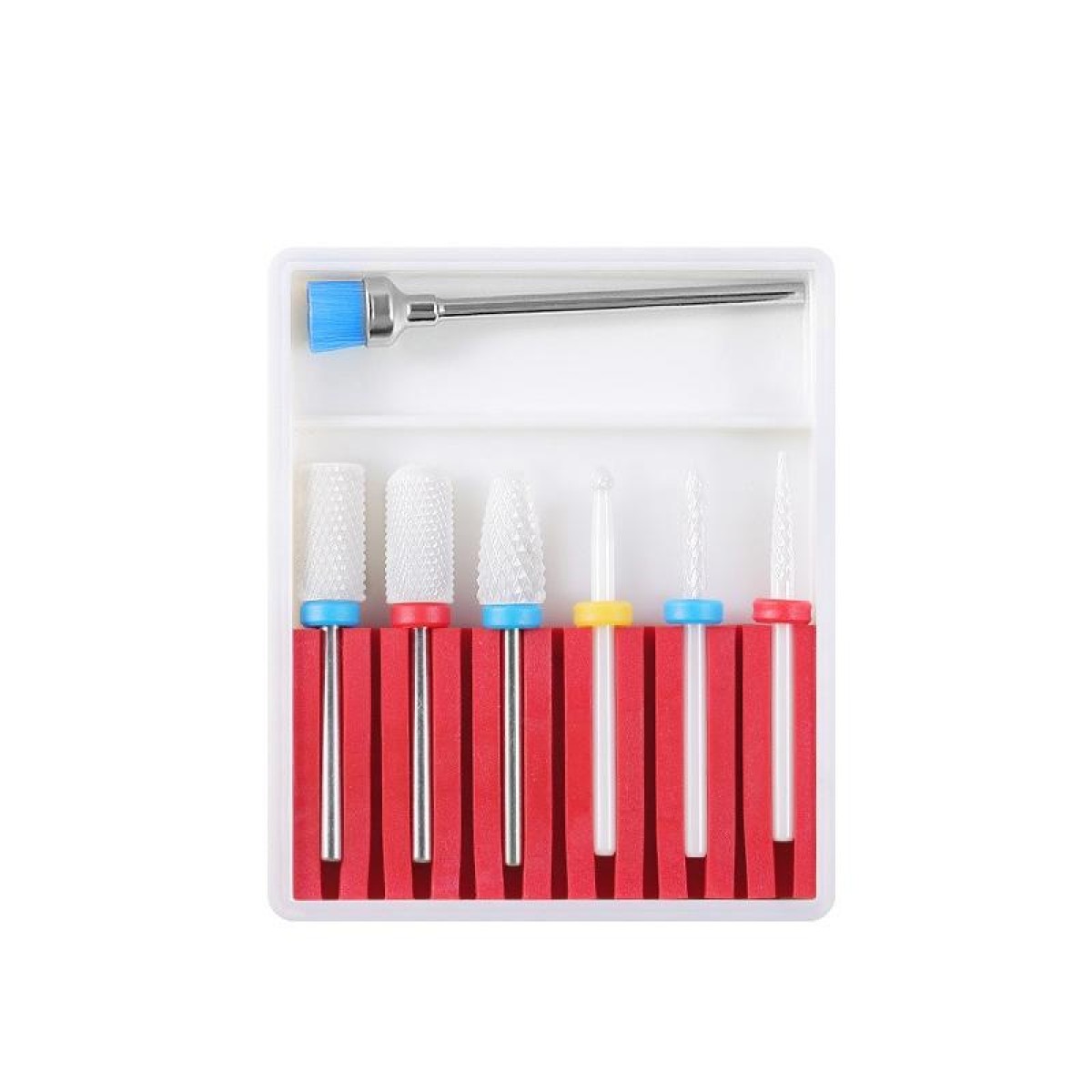 Nail Art Ceramic Tungsten Steel Alloy Grinding Heads Set Grinder Polishing Tool, Color Classification: GH-01