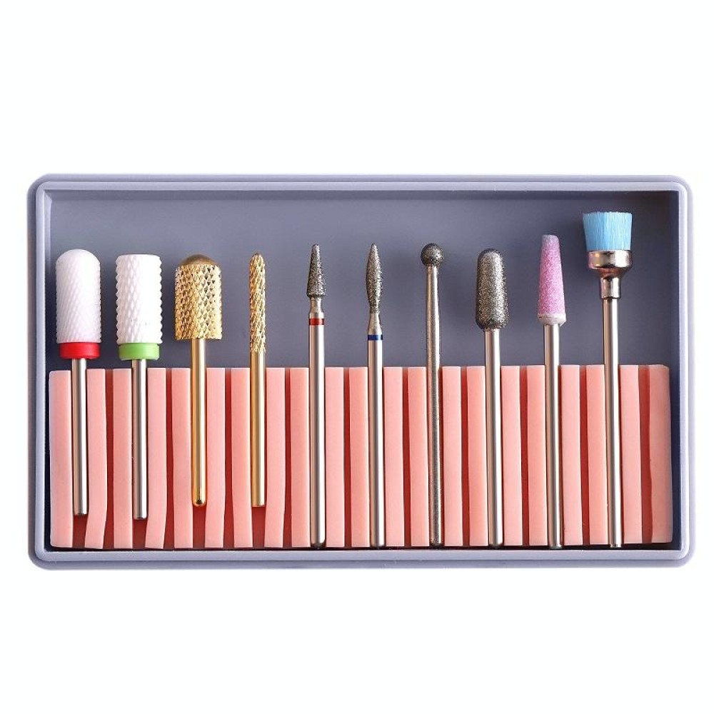 Nail Alloy Tungsten Steel Ceramic Grinding Machine Accessories Nail Grinding Heads Set Polishing Tool, Color Classification: BH-08