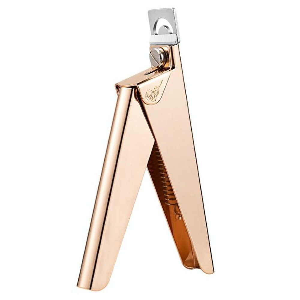 Nail Word Cut French U-Shaped Cut Fake Nail Cut Stainless Steel Nail Knife, Color Classification: Golden