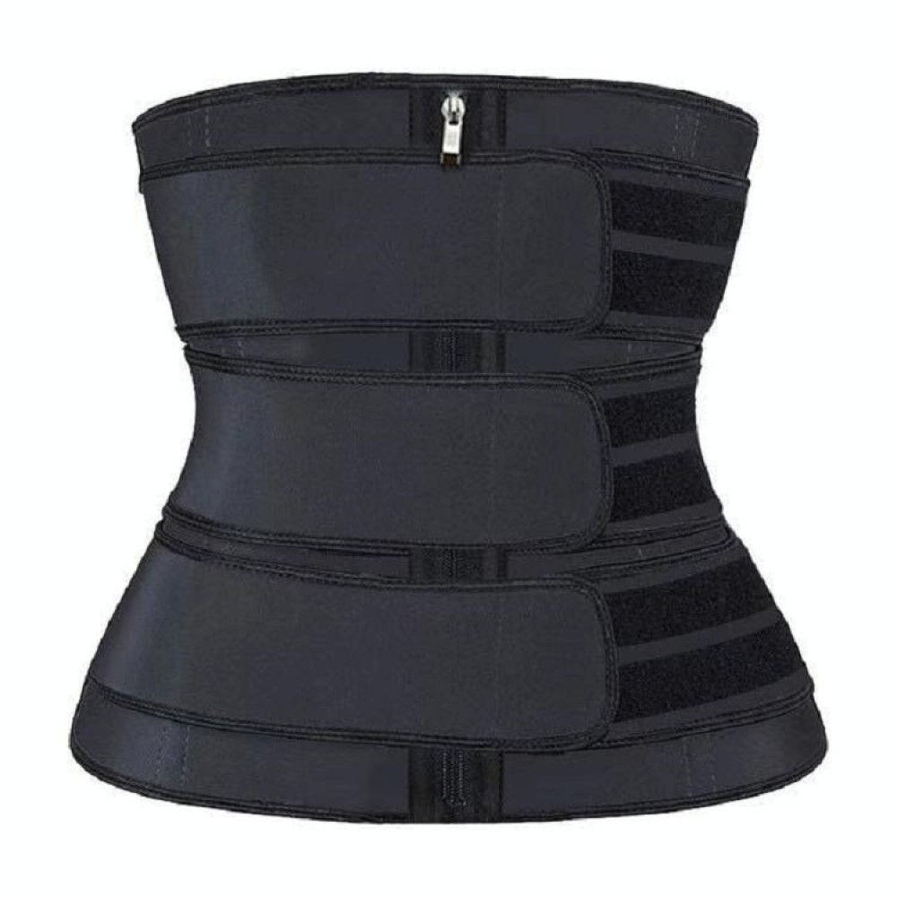 Corset Sports Body Shaping Waistband For Women, Size: XXXL(Black)