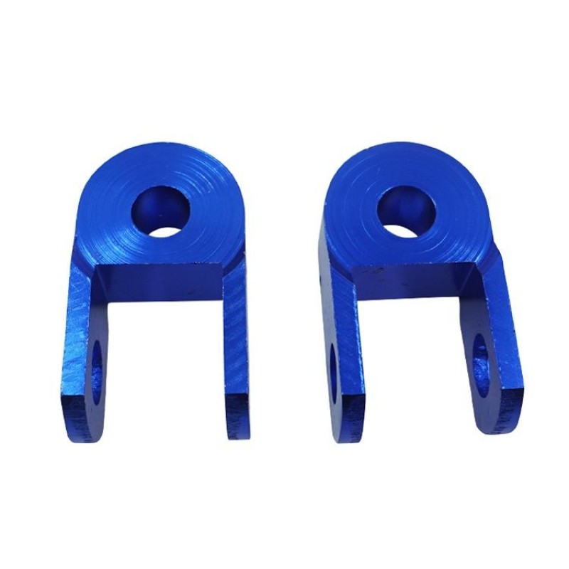 1pair Motorcycle Electric Vehicle Modification Accessories Small CNC Aluminum Alloy Shock Absorption Increaser(Blue)