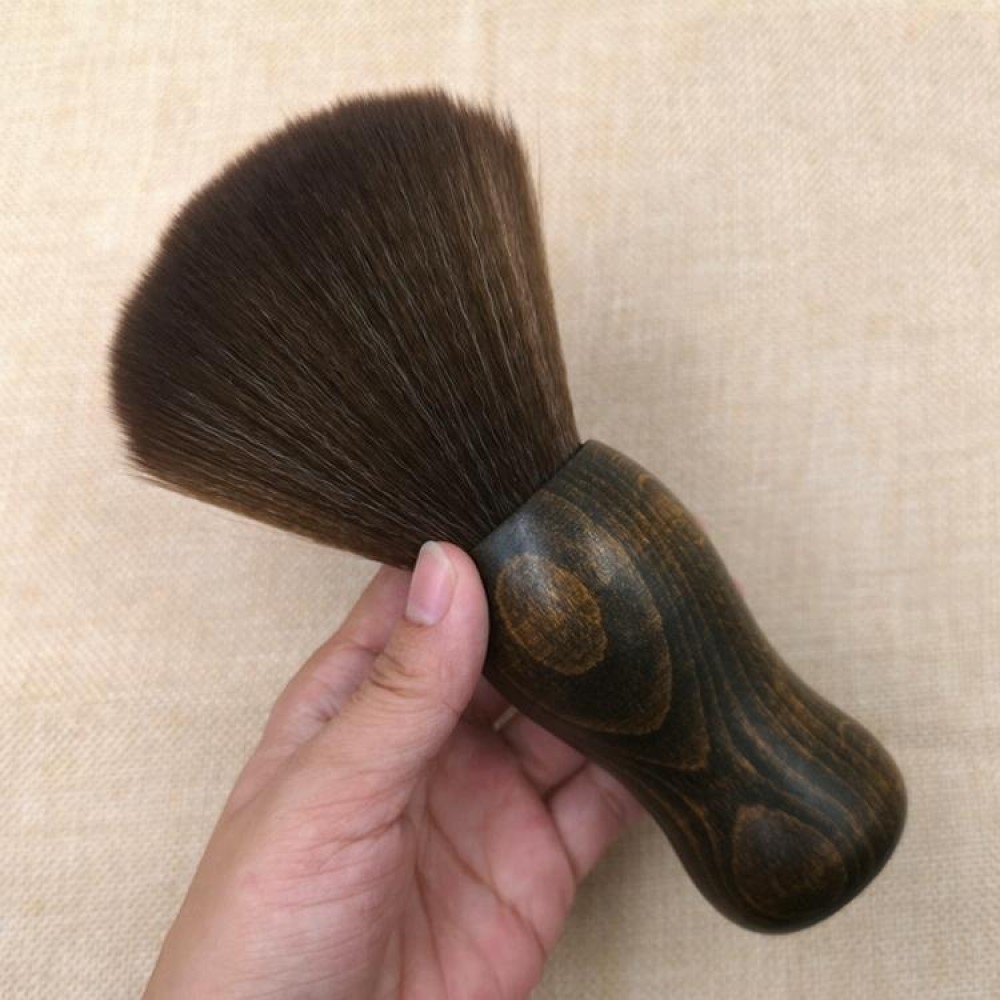 Hair Cut Broken Hair Duster Brush Solid Wood Soft Bristles Cleaning Brush Hairdressing Suppliess(S1 Brush)