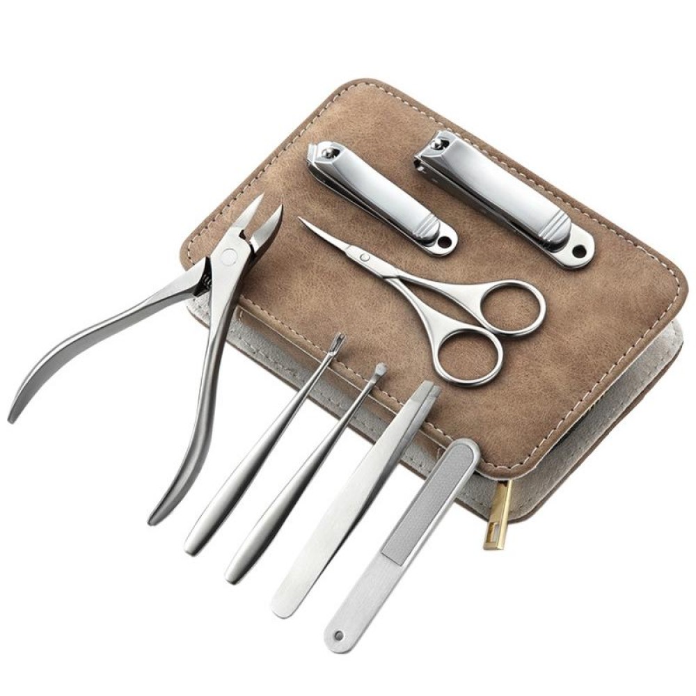 8 PCS / Set Nail Shear Manicure Tools Stainless Steel Nail Clippers Eagle Nose Pliers