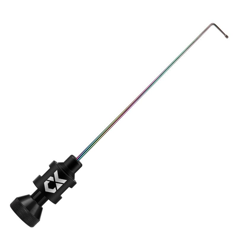 CX Decoupling Device Stainless Steel Needle Crucian Fish Platform Fishing Guard(4.0mm Black)