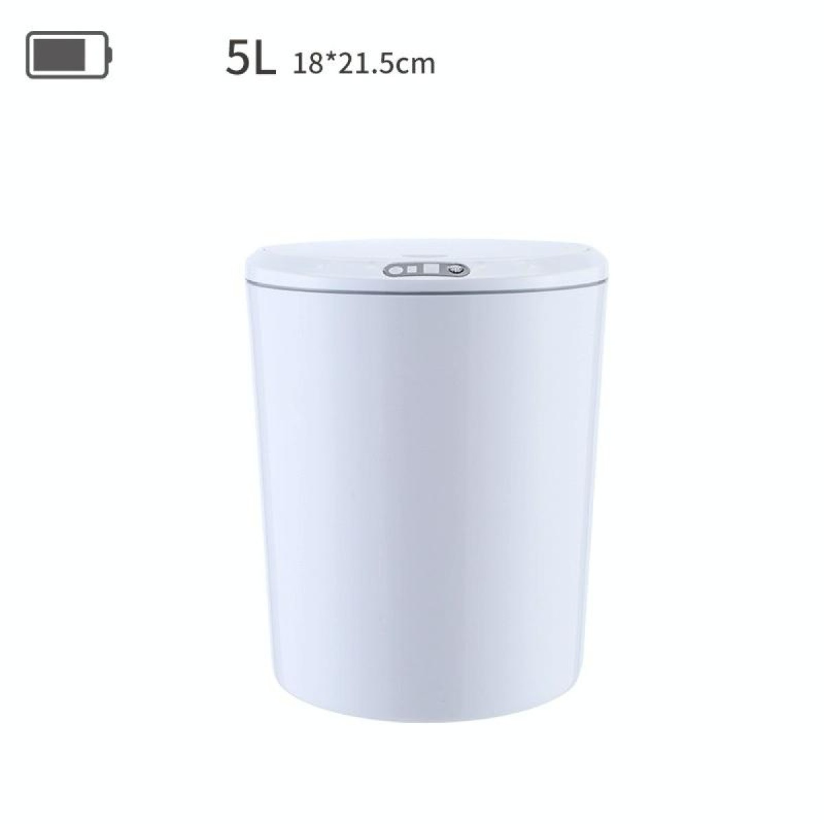 EXPED SMART Desktop Smart Induction Electric Storage Box Car Office Trash Can, Specification: 5L Battery Version (White)