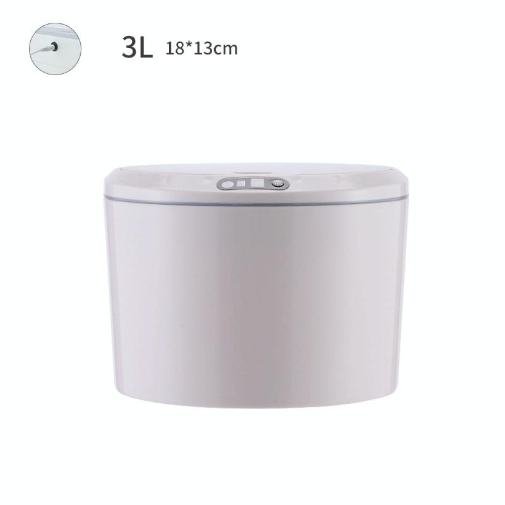 EXPED SMART Desktop Smart Induction Electric Storage Box Car Office Trash Can, Specification: 3L USB Charging (Khaki)