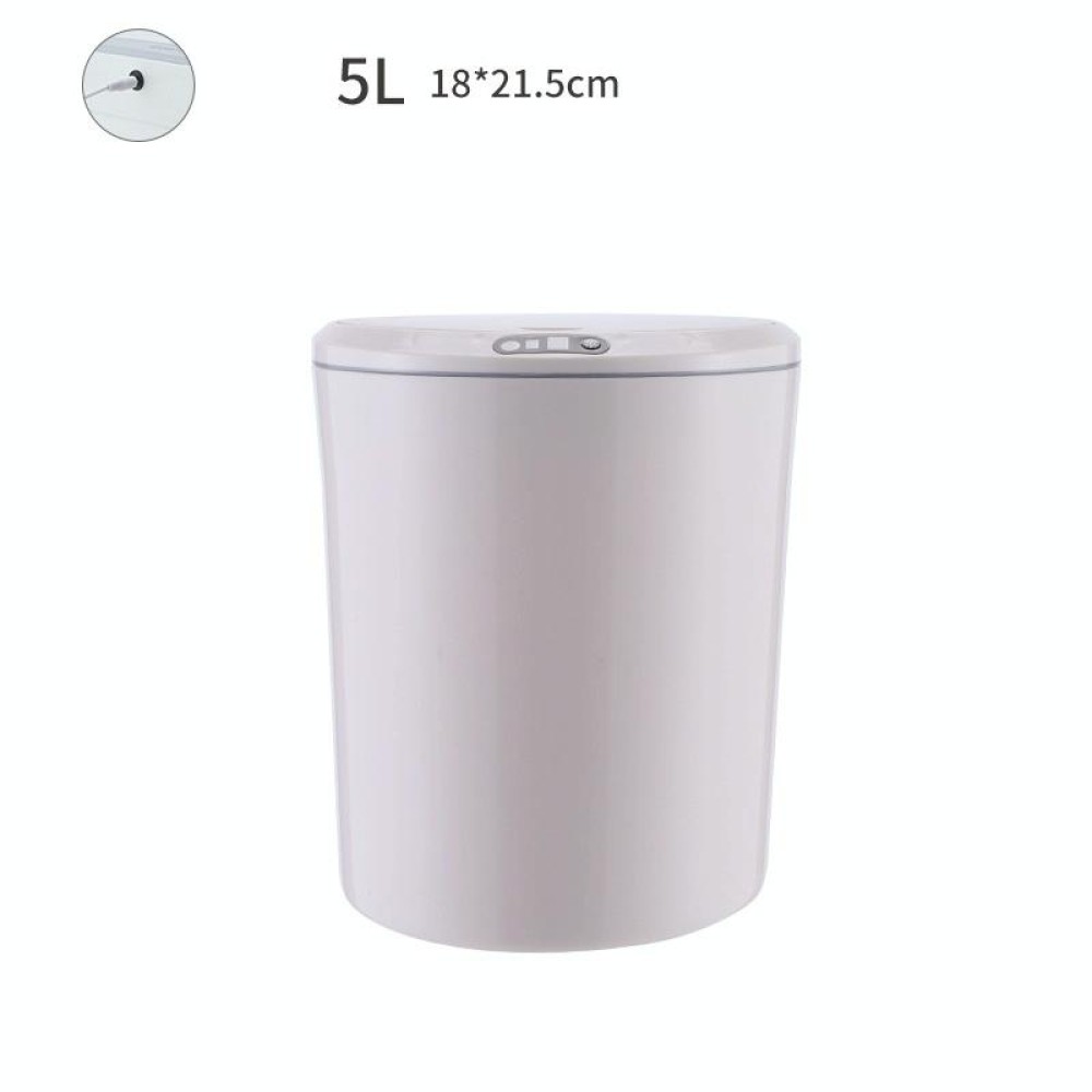 EXPED SMART Desktop Smart Induction Electric Storage Box Car Office Trash Can, Specification: 5L USB Charging (Khaki)