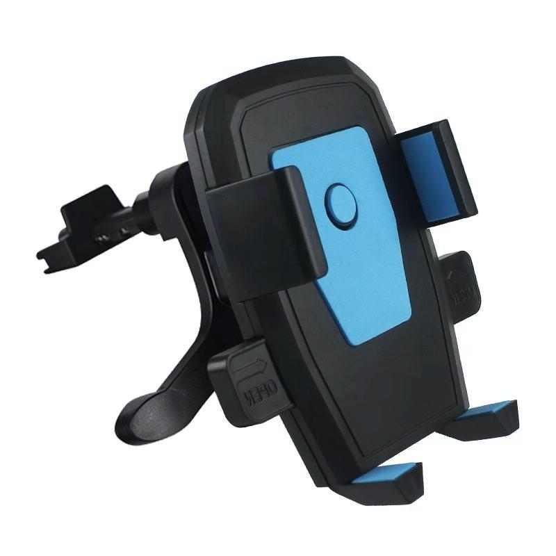 2 PCS Car Air-conditioning Air Outlet Hook Type Mobile Phone Holder(Blue)