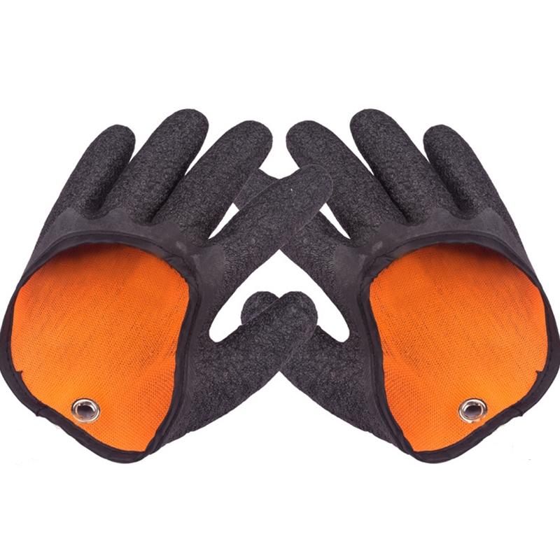 1 Pair Anti-Skid Catch Fish Latex Gloves Stab-resistant Waterproof Fishing Gloves, Specification: Left+Right