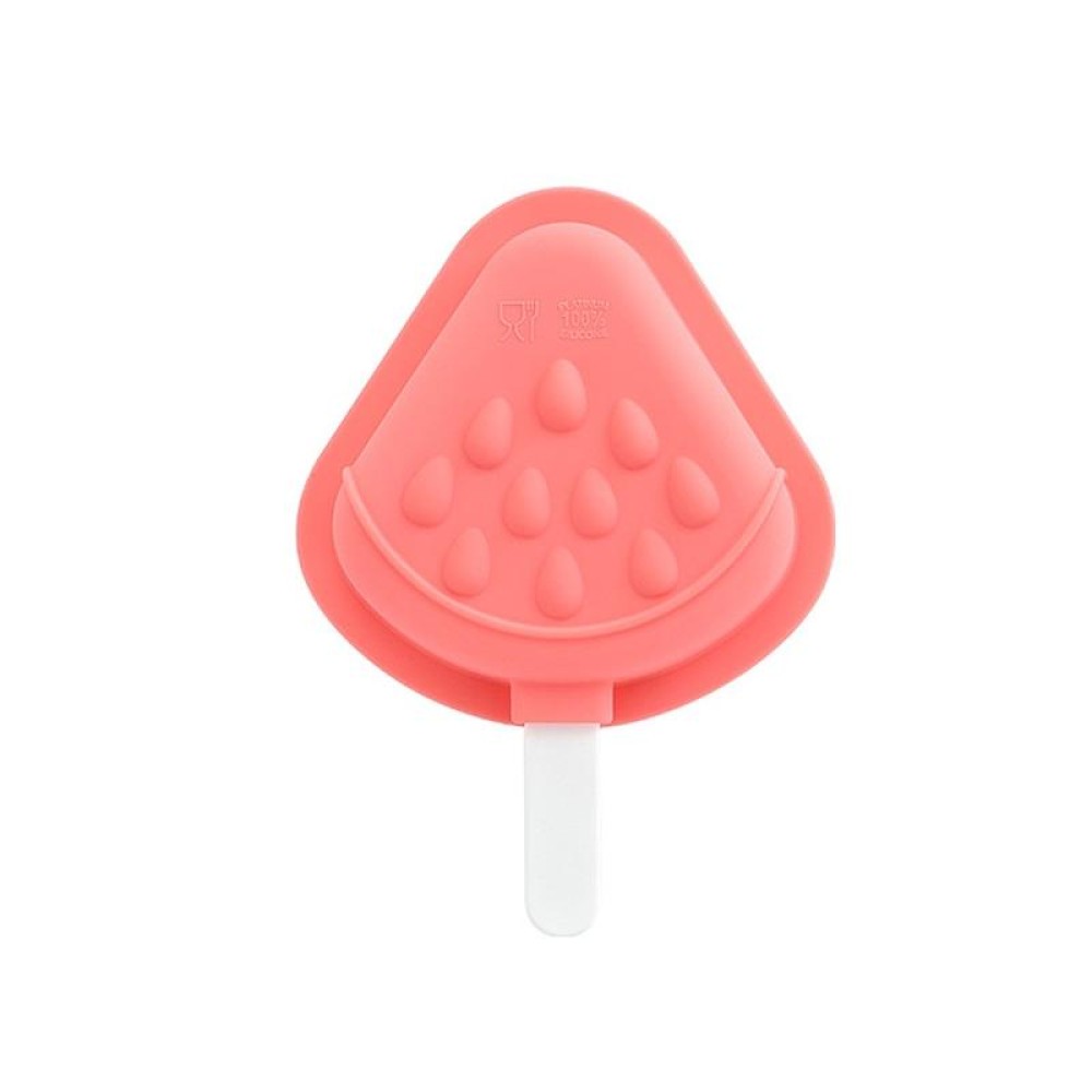 Household Silicone Popsicle Ice Cream Mold With Lid, Specification: Strawberry