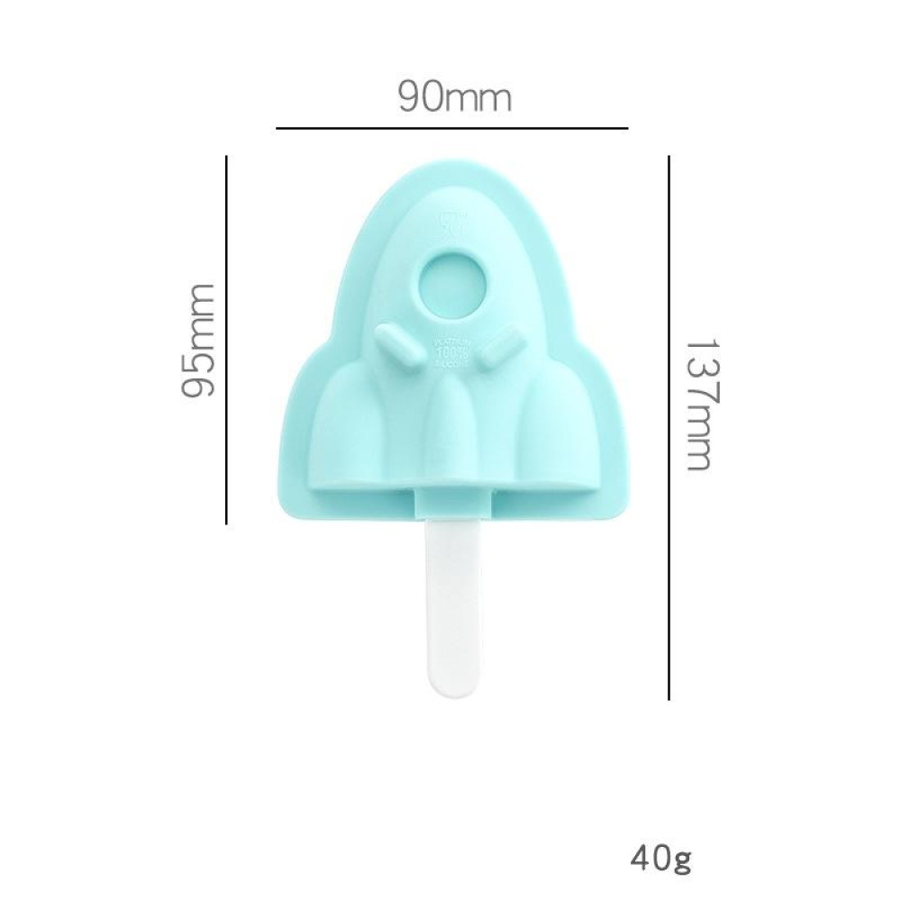Household Silicone Popsicle Ice Cream Mold With Lid, Specification: Rocket