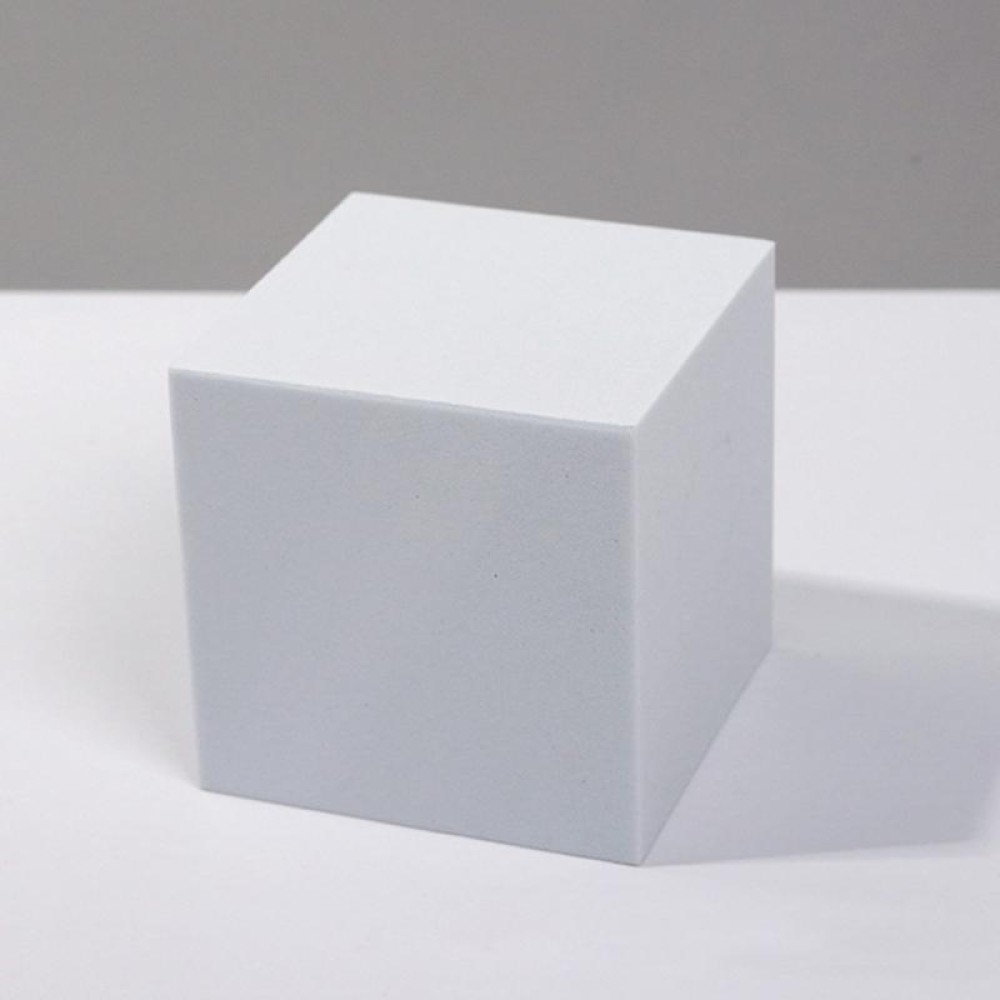 8 PCS Geometric Cube Photo Props Decorative Ornaments Photography Platform, Colour: Large White Square