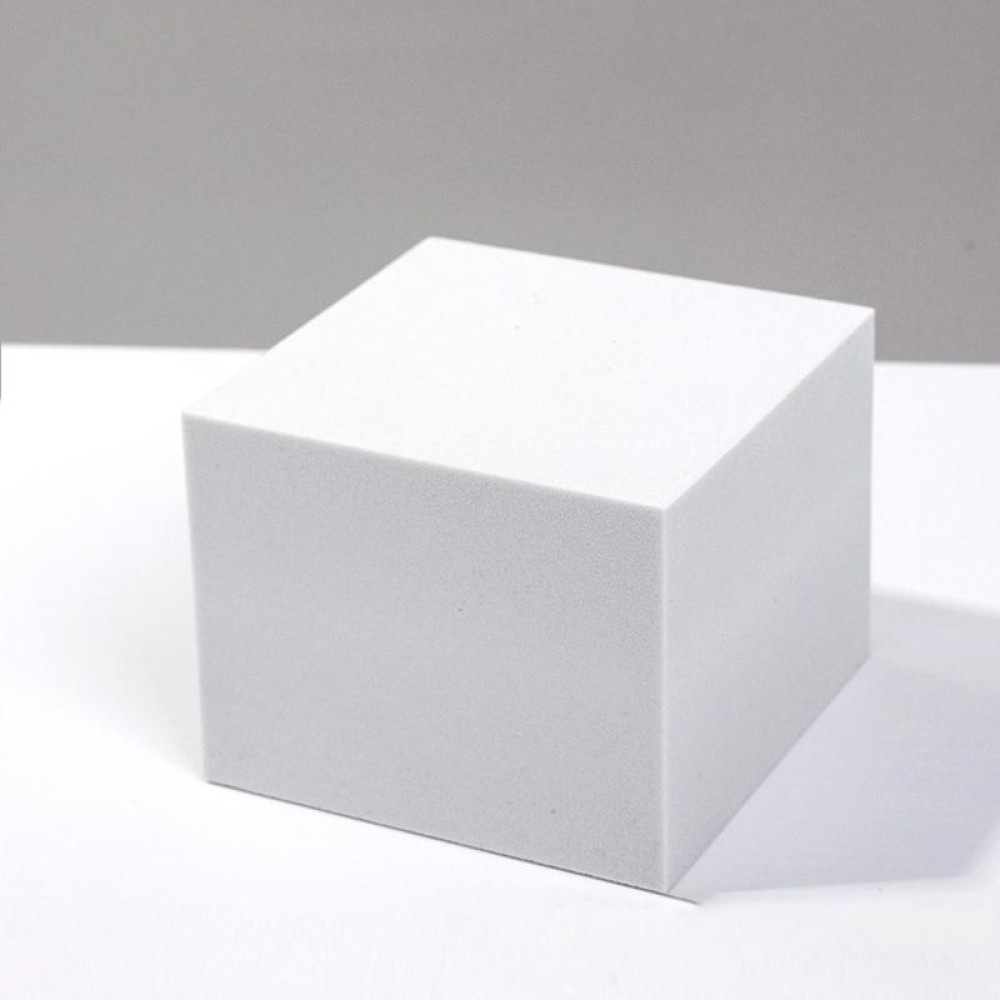 8 PCS Geometric Cube Photo Props Decorative Ornaments Photography Platform, Colour: Large White Rectangular