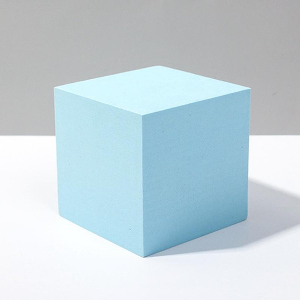 8 PCS Geometric Cube Photo Props Decorative Ornaments Photography Platform, Colour: Large Light Blue Square