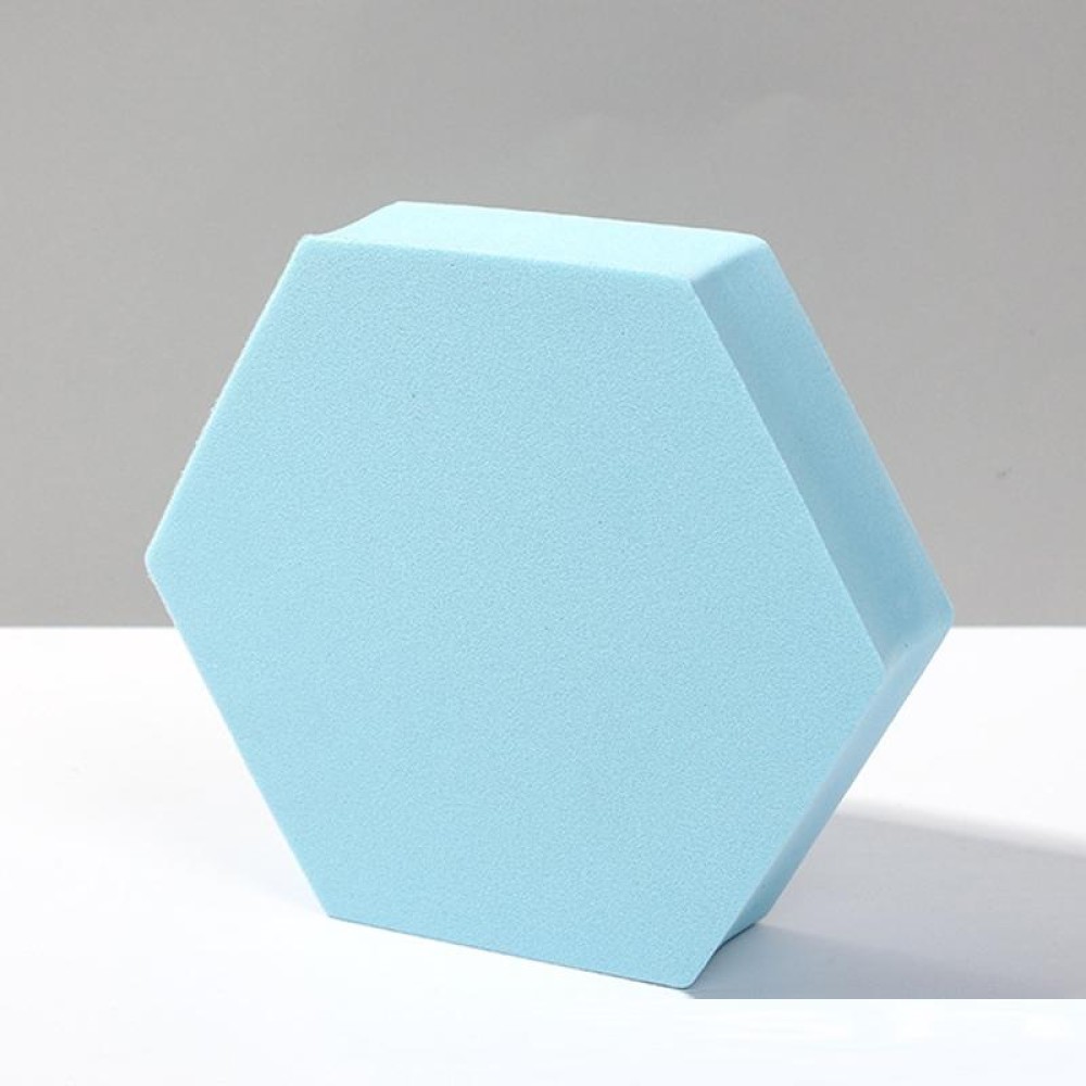8 PCS Geometric Cube Photo Props Decorative Ornaments Photography Platform, Colour: Large Light Blue Hexagon
