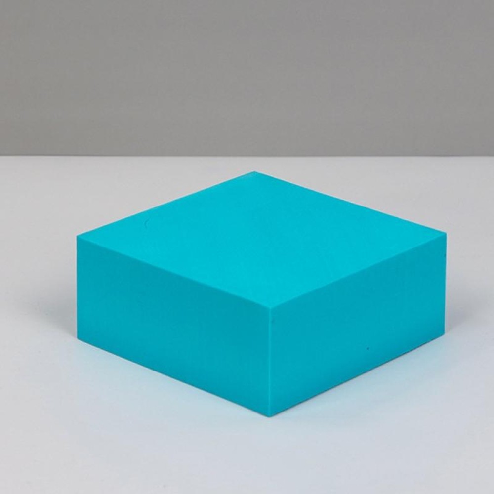 8 PCS Geometric Cube Photo Props Decorative Ornaments Photography Platform, Colour: Small Lake Blue Rectangular