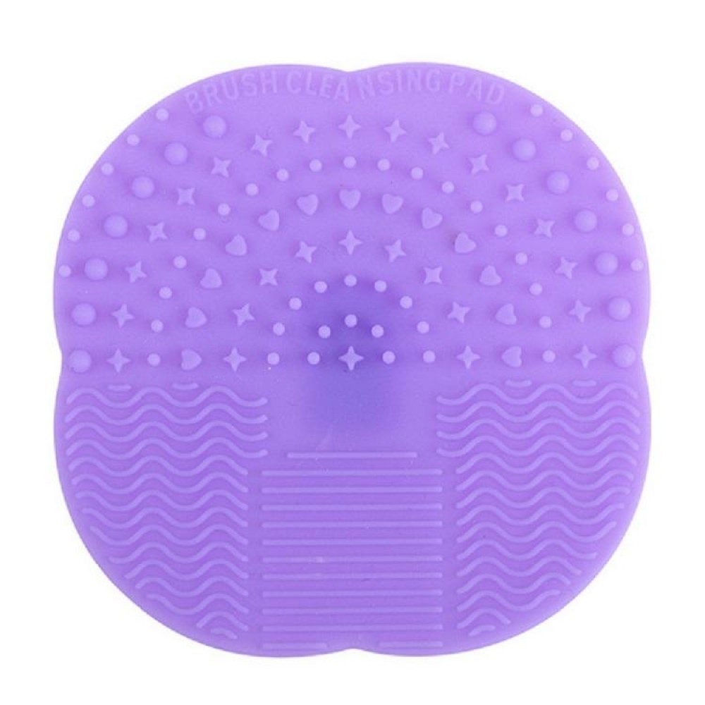 Four-leaf Clover Silicone Cosmetic Brush Cleaning Pad With Suction Cup Random Colour Delivery