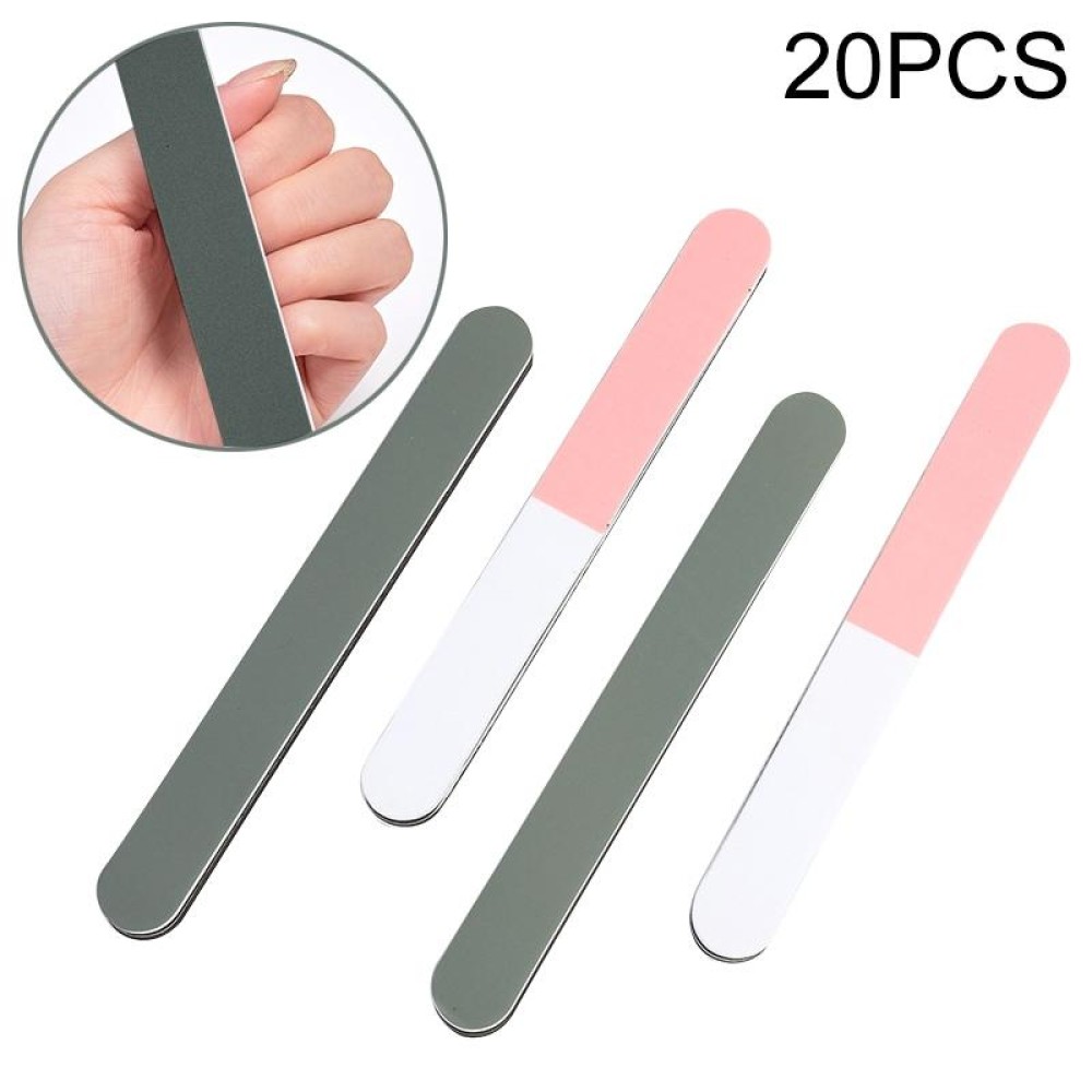 20 PCS Double-Sided Dual-Purpose Nail Polish Strips Nail Polish And Wax Strips(17.8x2.8x1.3cm)