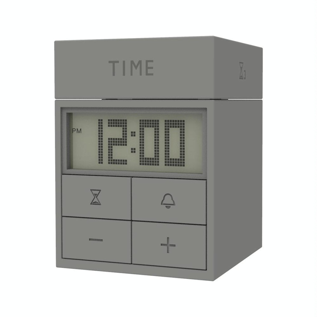Rotating Magic Box Kitchen Timer Children Learning Time Manager Alarm Clock(Gray)
