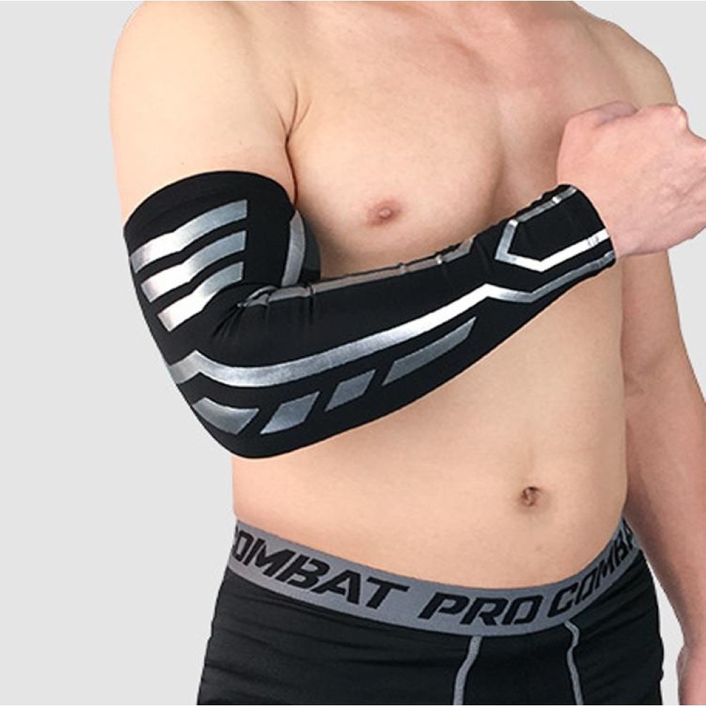 Sports Wrist Guard Arm Sleeve Outdoor Basketball Badminton Fitness Running Sports Protective Gear, Specification: M (Black)