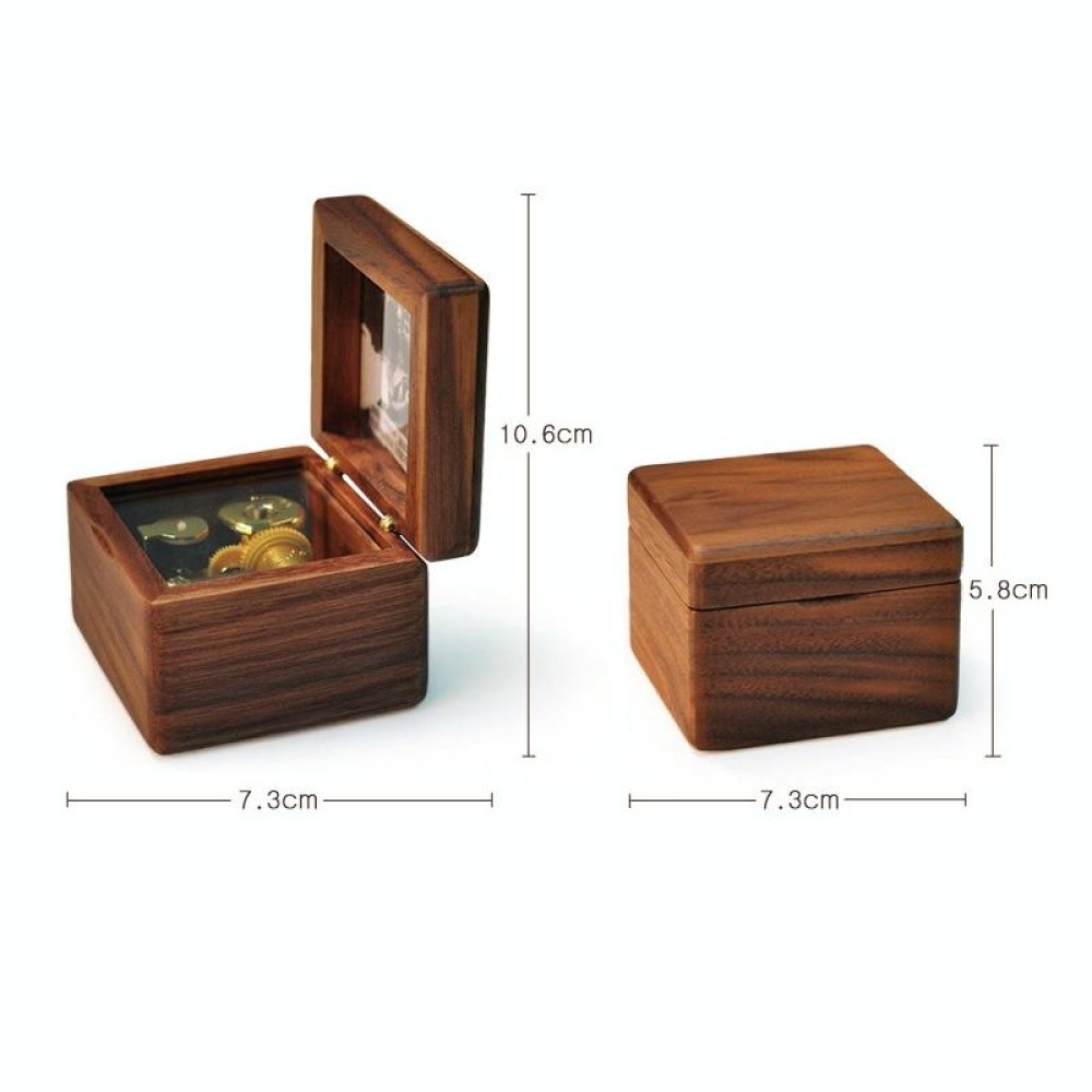 Frame Style Music Box Wooden Music Box Novelty Valentine Day Gift,Style: Maple Gold-Plated Movement