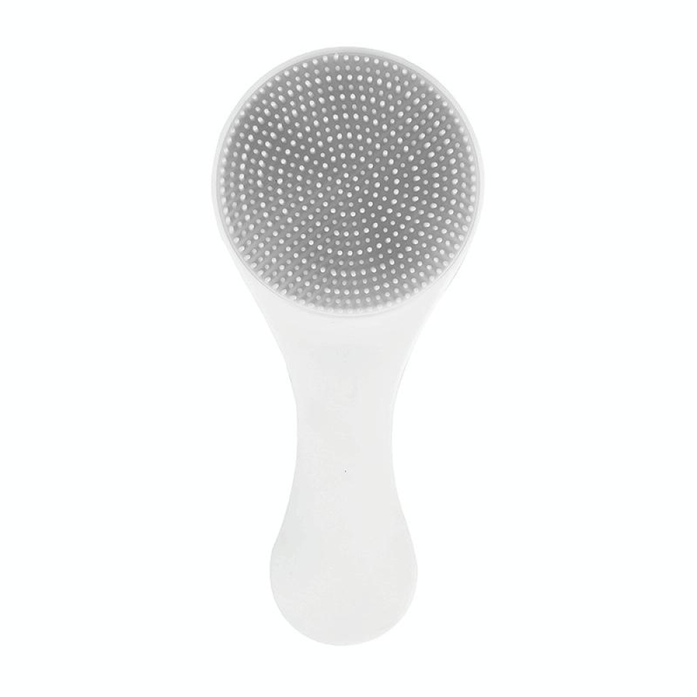 Baby Silicone Shower Massage Brush Multifunctional Shampoo Brush with Comb(Gray)