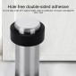 Rubber Anti-Collision Door Gear Punching Stainless Steel Round Door Resistant Home Floor-Shaped Cylindrical Door Touch, Specification: 80mm With Plastic Head Punch