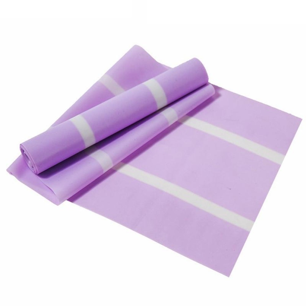 Latex Yoga Stretch Elastic Belt Hip Squat Resistance Band, Specification: 1500x150x0.35mm (Two-color Purple)