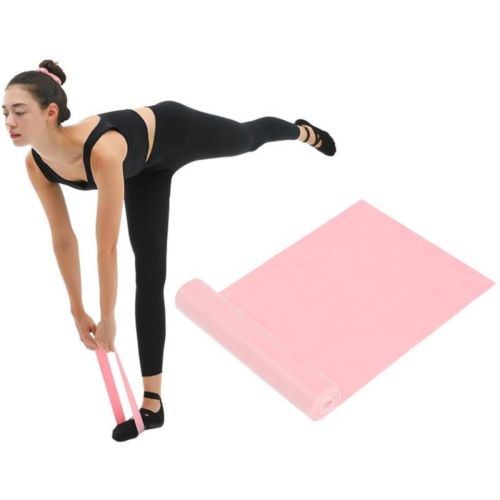 Latex Yoga Stretch Elastic Belt Hip Squat Resistance Band, Specification: 2000x150x0.35mm (Pure Cherry Pink)