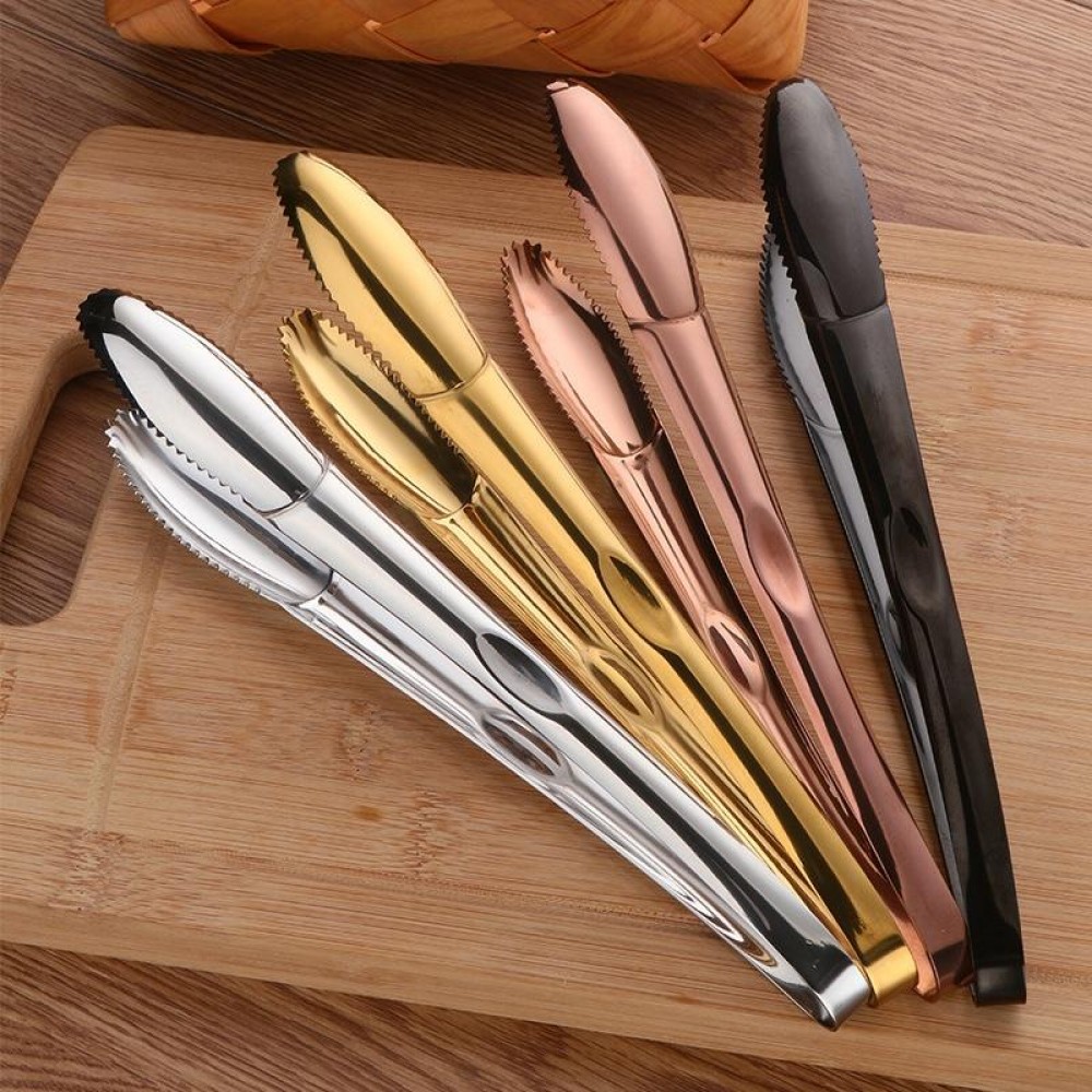 304 Stainless Steel Food Clip,Style: Ice Clip (Gold)