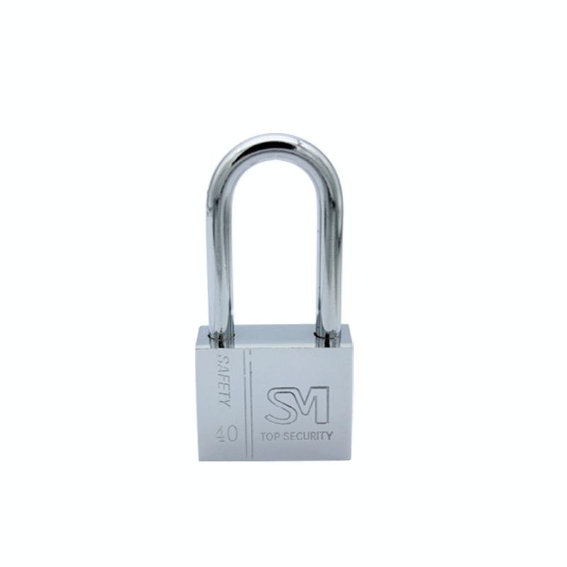Square Blade Imitation Stainless Steel Padlock, Specification: Long 40mm Not Open