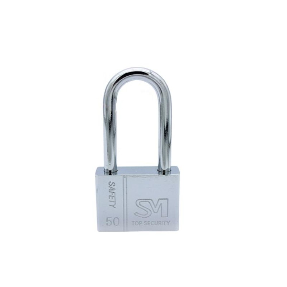 Square Blade Imitation Stainless Steel Padlock, Specification: Long 50mm Not Open