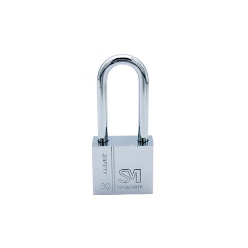 4 PCS Square Blade Imitation Stainless Steel Padlock, Specification: Long 30mm Open