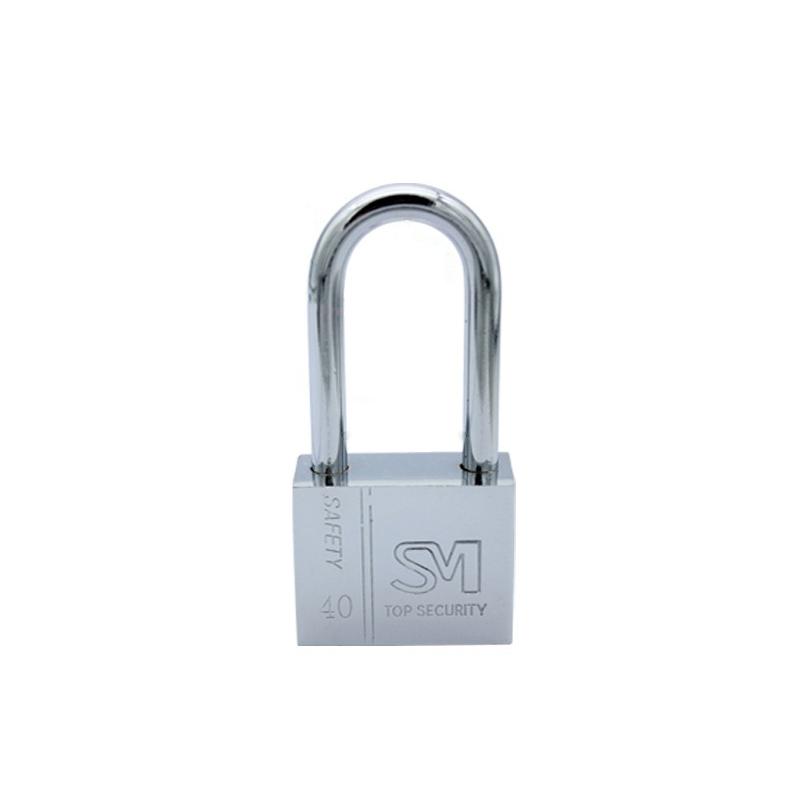 Square Blade Imitation Stainless Steel Padlock, Specification: Long 40mm Open