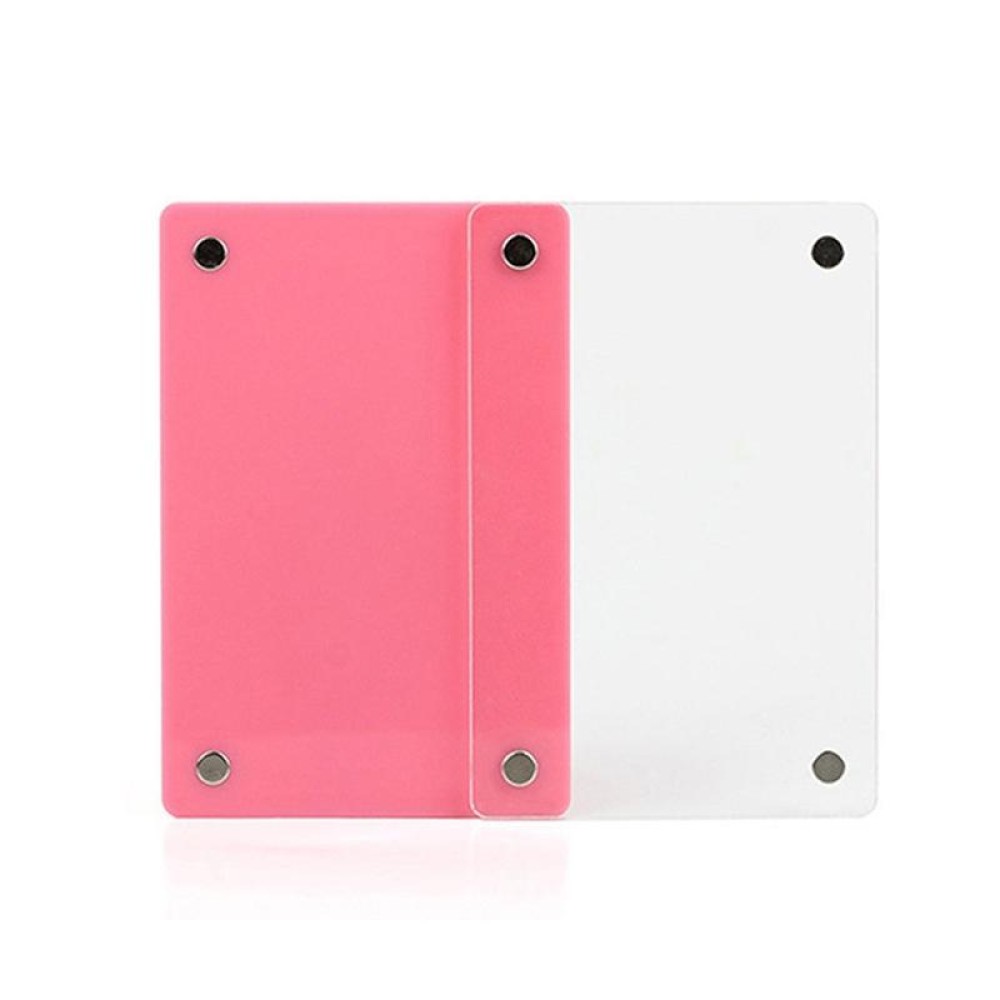 3 Inch Photo Acrylic Photo Frame Refrigerator Magnetic Sticker For Polaroid(Pink)