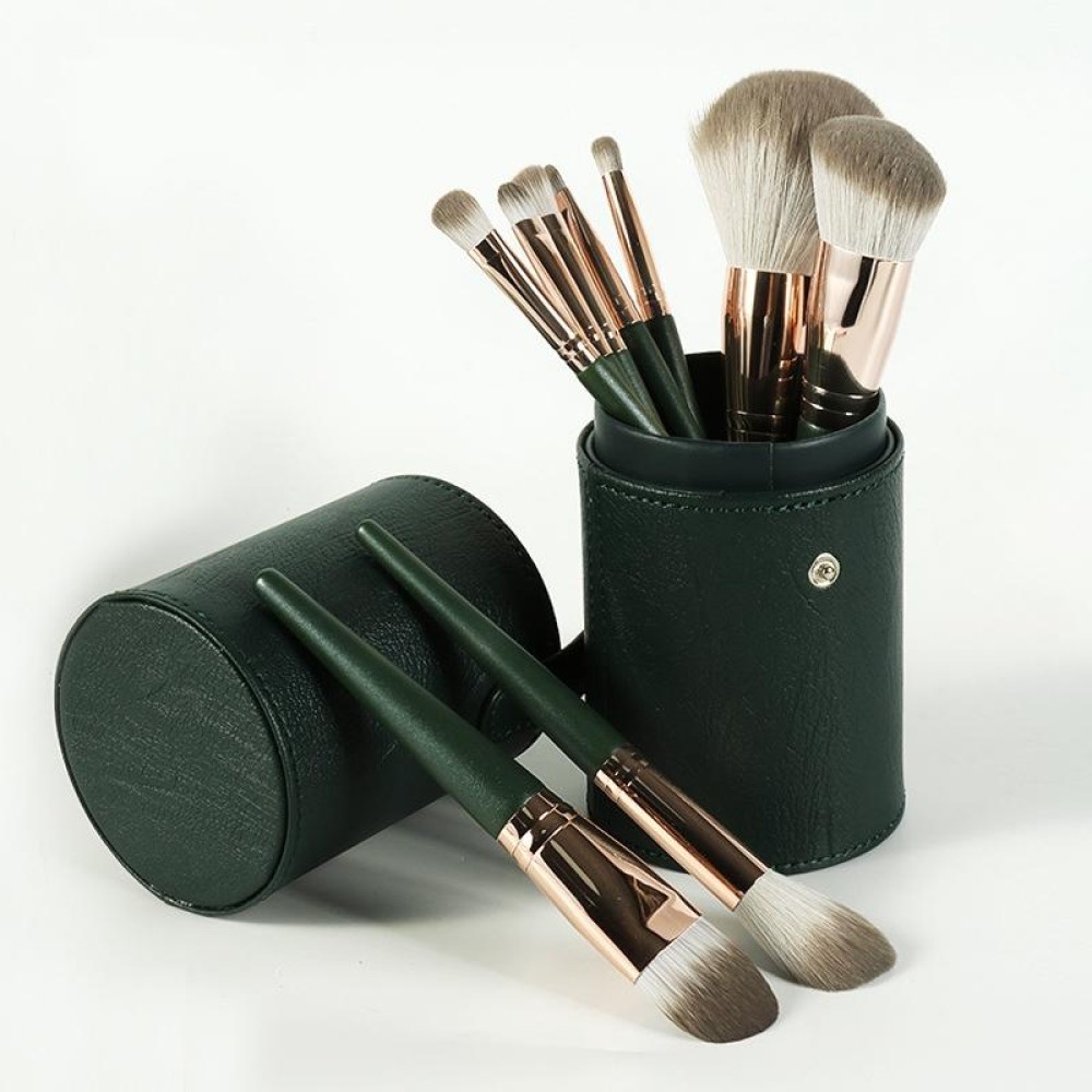 Soft Wooden Handle Makeup Brush Beauty Tools, Specification: With Brush Bucket