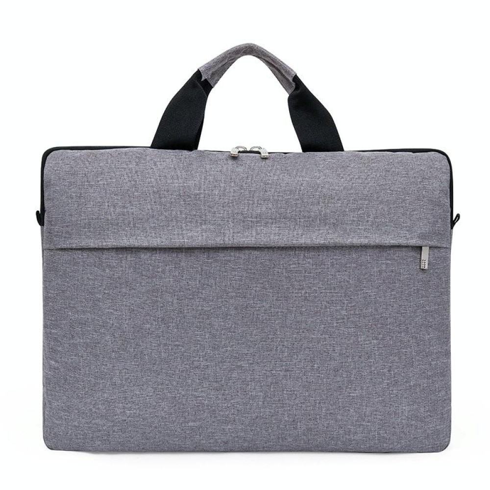 Portable Notebook Bag Multifunctional Waterproof and Wear-Resistant Single Shoulder Computer Bag, Size: 14 inch(Gray)