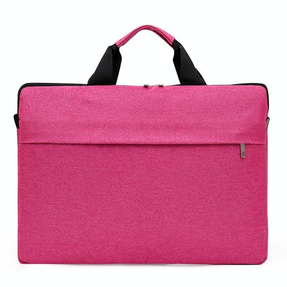 Portable Notebook Bag Multifunctional Waterproof and Wear-Resistant Single Shoulder Computer Bag, Size: 14 inch(Pink)