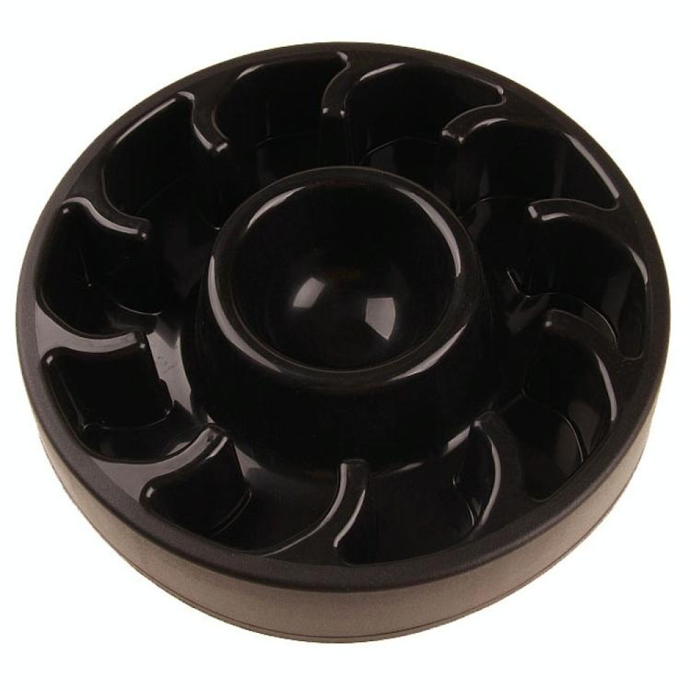 Dog Slow Food Bowl Pet Tattoo Deflection Bowl, Specification: Colorful Package(Black)