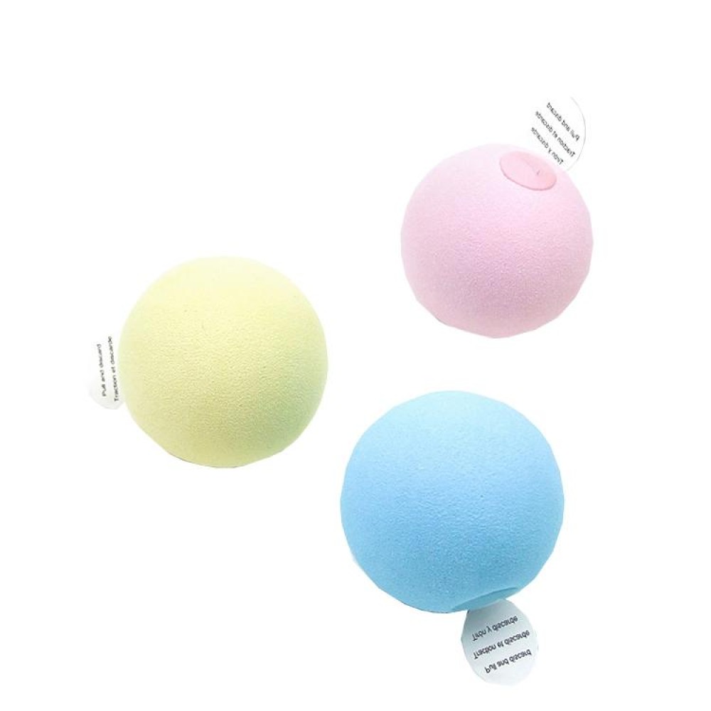 Funny Cat Toy Ball Simulation Animal Vocal Ball, Specification: EVA Material(Pink+Blue+Yellow)