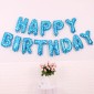 2 PCS 16 Inch Happy Birthday Letter Aluminum Film Balloon Birthday Party Decoration Specification：(Classic Blue)