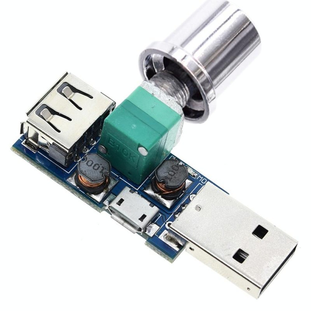 2 PCS HW-602 USB Fan Governor Wind Speed Controller Air Volume Regulator Cooling Mute Multifunction Noise Reduction Switch Module