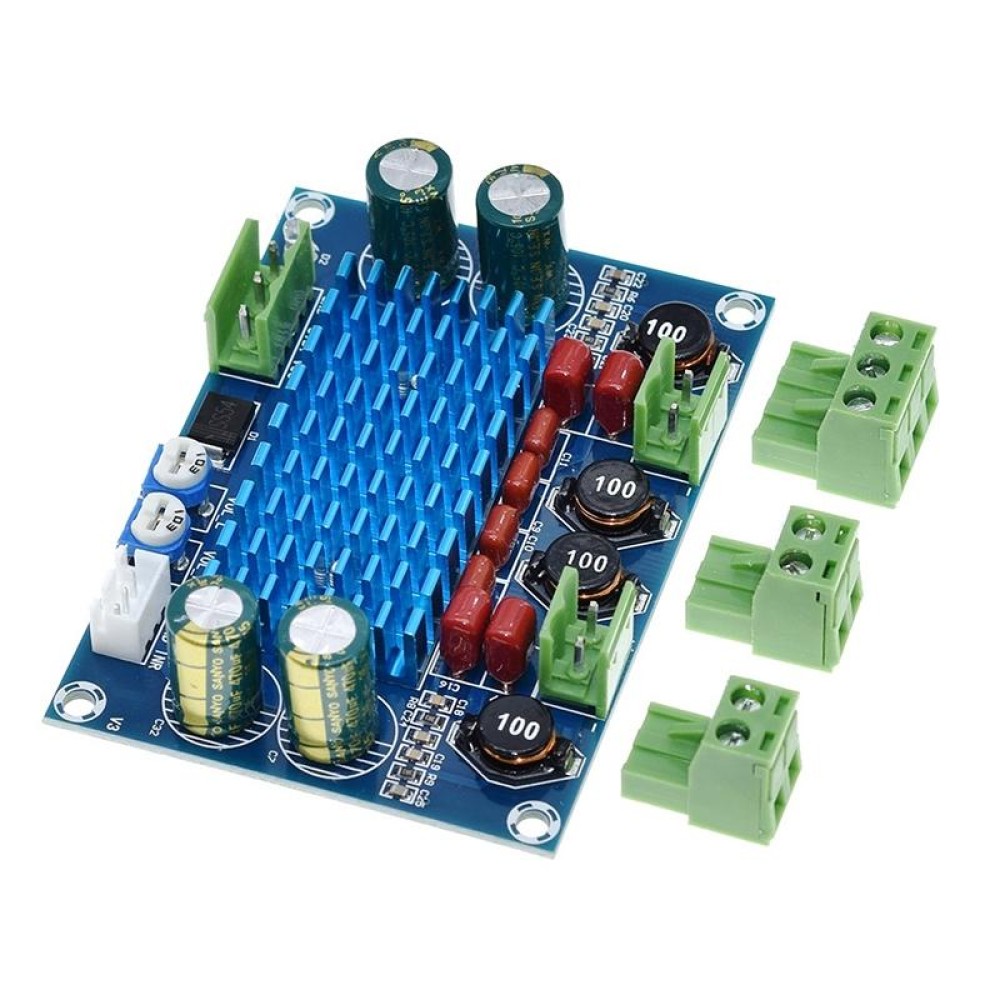 HW-447 High Power Digital Power Amplifier Board TPA3116D2 Chassis Dedicated Plug-in 5-28V Output 120W