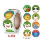 15 PCS Teacher Cartoon Pattern Fun Encourage Stationery Stickers Gift Packaging Bag Sealing Stickers(A-254)