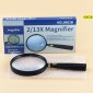 2 PCS Children Science Education Elderly Reading Hand-Held Magnifying Glass, Specification: 110mm